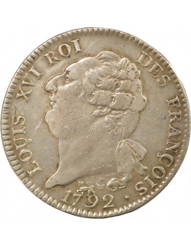 Louis XVI Au Génie 1 ecu Argent 1792 A - Paris
