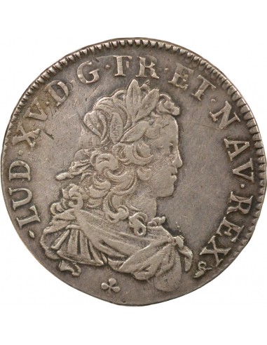 Louis XV De France 1 ecu Argent 1721 B Rouen
