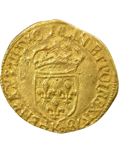 Henri III Au Soleil 1 ecu d'or Or 1578 K Bordeaux