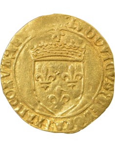 Louis XII Au Soleil 1 ecu d'or Or 1498-1507 K Bordeaux 2