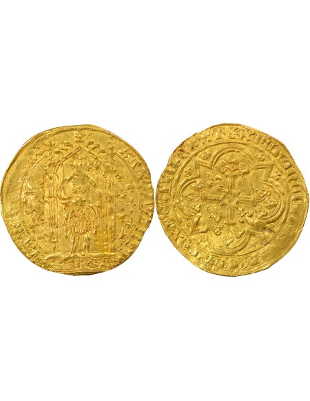 Charles V A Pied 1 franc Or 1365-1380