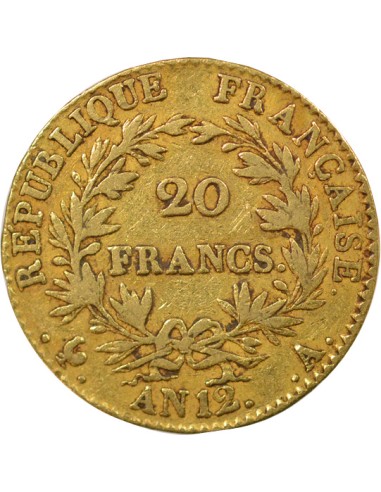 Roi d'Italie 20 francs Or An 12 A - Paris