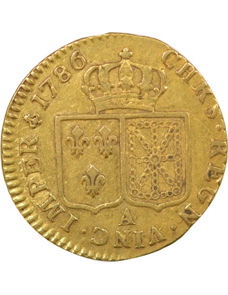 Louis XVI A la Tête nue 1 louis d'or Or 1786 A - Paris