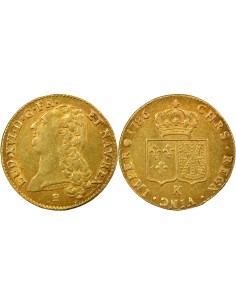 Louis XVI A la Tête nue 1 louis d'or Or 1786 K Bordeaux