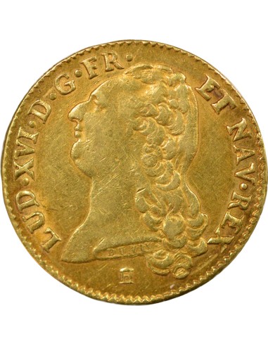 Louis XVI A la Tête nue 1 louis d'or Or 1786 K Bordeaux