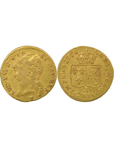 Louis XVI Tête nue 1 louis d'or Or 1786 I Limoges