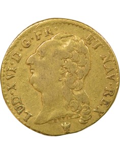 Louis XVI Tête nue 1 louis d'or Or 1786 I Limoges 2