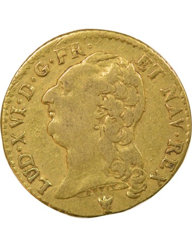 Louis XVI Tête nue 1 louis d'or Or 1786 I Limoges