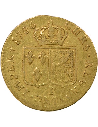 Louis XVI Tête nue 1 louis d'or Or 1786 I Limoges