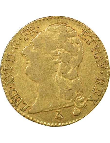 Louis XVI Tête nue 1 louis d'or Or 1786 A - Paris
