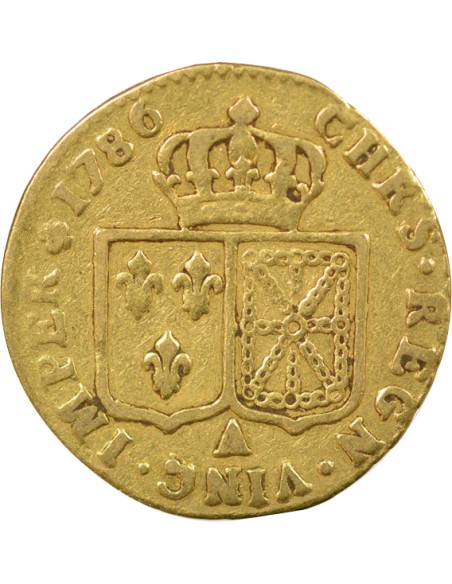 Louis XVI Tête nue 1 louis d'or Or 1786 A - Paris