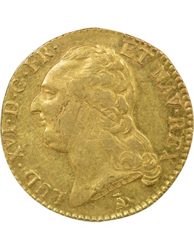 Louis XVI A la Tête nue 1 louis d'or Or 1786 T Nantes