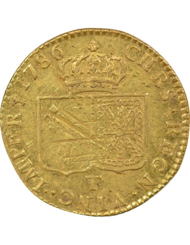 Louis XVI A la Tête nue 1 louis d'or Or 1786 T Nantes