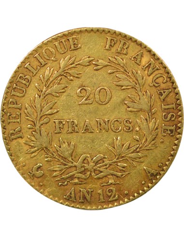 Roi d'Italie 20 francs Or An 12 A - Paris