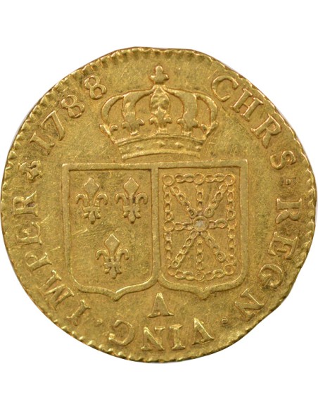 Louis XVI A la Tête nue 1 louis d'or Or 1788 A - Paris