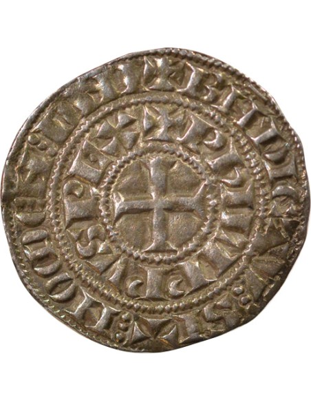 Philippe IV à l'O Rond 1 maille tierce Argent 1306 - 1314