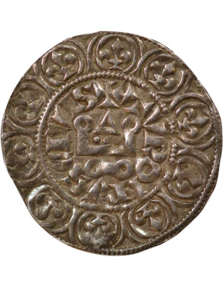 Philippe IV à l'O Rond 1 maille tierce Argent 1306 - 1314