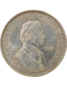 Monaco Rainier III de Monaco 50 francs Argent 1974 Pessac 2