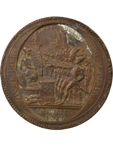 "Departemens"  5 sols Cuivre 1792 Birmingham