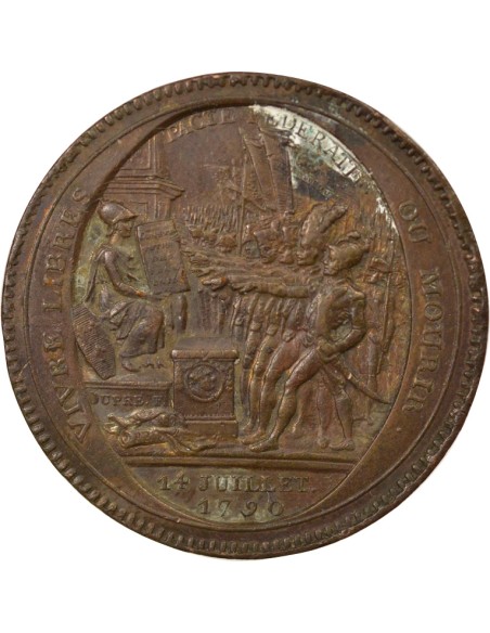 "Departemens"  5 sols Cuivre 1792 Birmingham