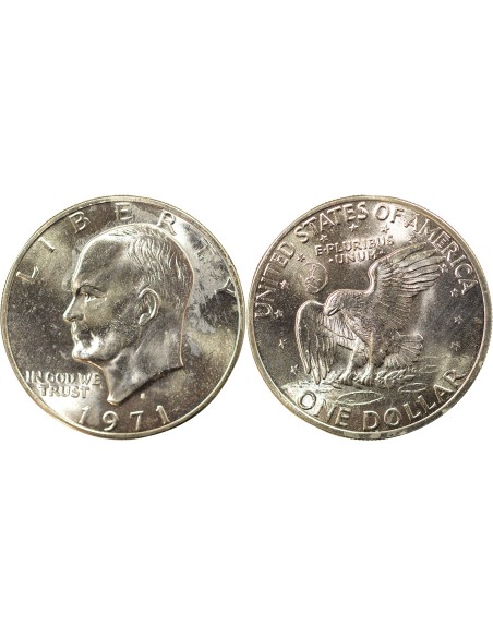 USA Eisenhower Eisenhower 1 Dollar Billon 1971 S San Francisco