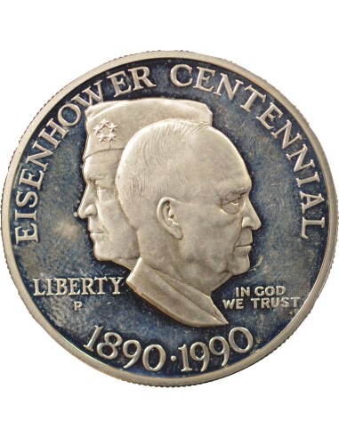 USA Centenaire d'Eisenhower 1 Dollar Billon 1990 Philadelphie