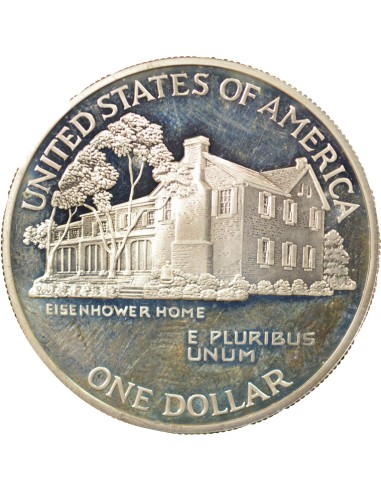 USA Centenaire d'Eisenhower 1 Dollar Billon 1990 Philadelphie