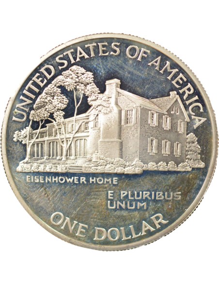 USA Centenaire d'Eisenhower 1 Dollar Billon 1990 Philadelphie