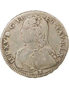Louis XV Au Buste Habillé 1/2 ecu Argent 1729 9 Rennes 2