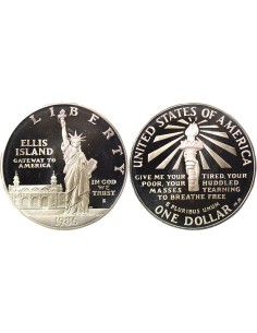 USA Statue de la Liberté 1 Dollar Billon 1986 S San Francisco