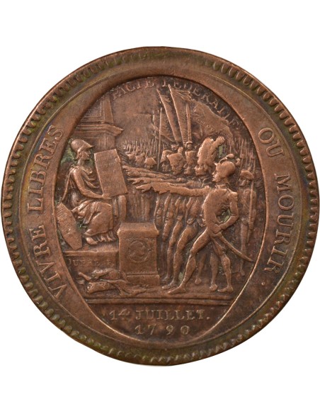 "Departemens" 5 sols Cuivre 1792 Birmingham