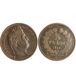 LOUIS PHILIPPE﻿ - 1/4 FRANC ARGENT 1834 W LILLE 2