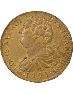Louis XVI Au Faisceau 2 sols Cuivre 1791 A - Paris 2