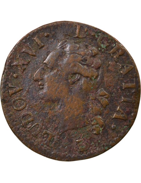 Louis XVI A l'Ecu 1 liard Cuivre 1789 T Nantes