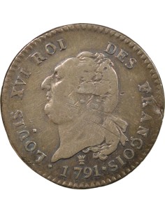 Louis XVI Au Génie 30 sols Argent 1791 I Limoges 2
