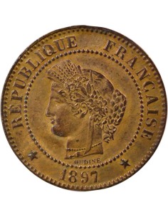 2 centimes Bronze 1897 A - Paris 2