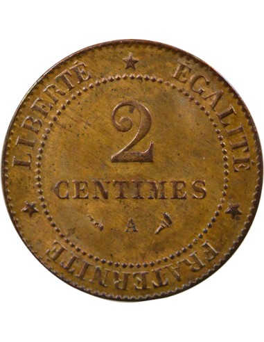 2 centimes Bronze 1897 A - Paris