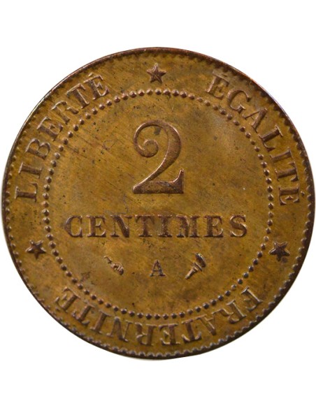 2 centimes Bronze 1897 A - Paris