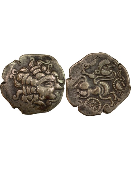 Gaule Classe VIIa 1 statere Billon 80-50 AV JC