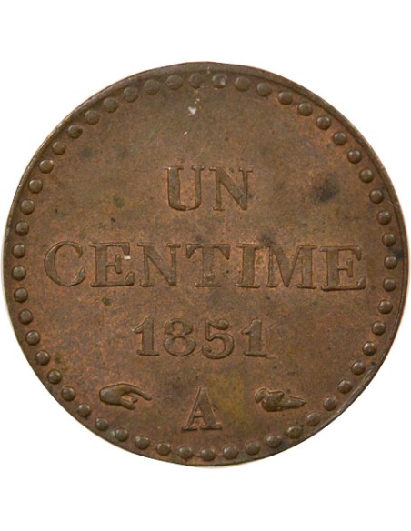 Dupré 1 centime Bronze 1851 A - Paris