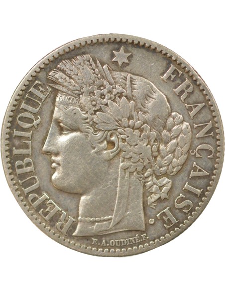 Céres - Demeter IIIe République 2 francs Argent 1871 A - Paris