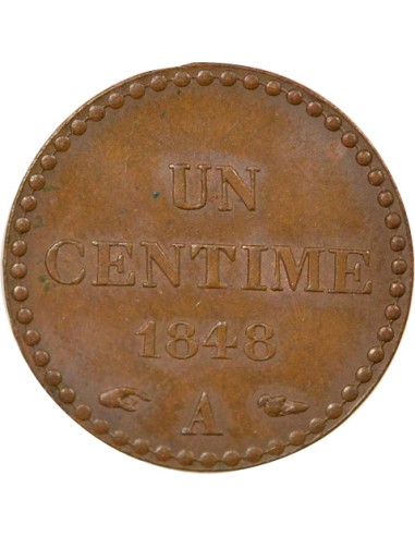 IIe République 1 centime Bronze 1848 A - Paris