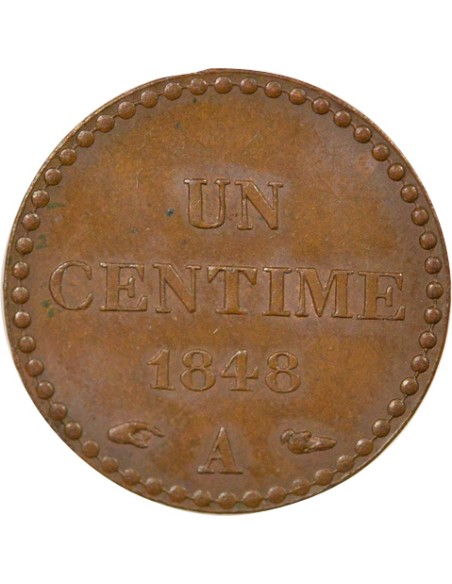 IIe République 1 centime Bronze 1848 A - Paris