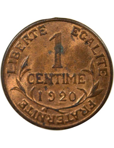 1 centime Bronze 1920 A Paris
