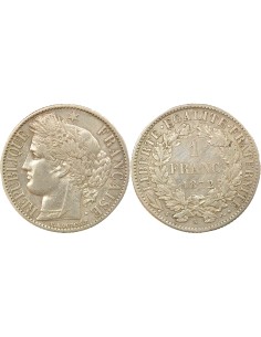 IIIe République 1 franc Argent 1872 K Bordeaux