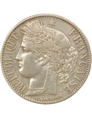 IIIe République 1 franc Argent 1872 K Bordeaux
