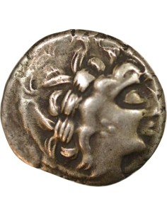 Gaule Au décor sur la joue 1 statere Billon 80-60 AV JC 2