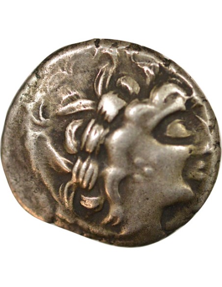 Gaule Au décor sur la joue 1 statere Billon 80-60 AV JC