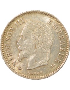 Napoléon III Grand Module 20 centimes Argent 1868 A - Paris 2