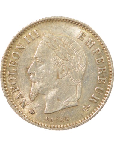 Napoléon III Grand Module 20 centimes Argent 1868 A - Paris